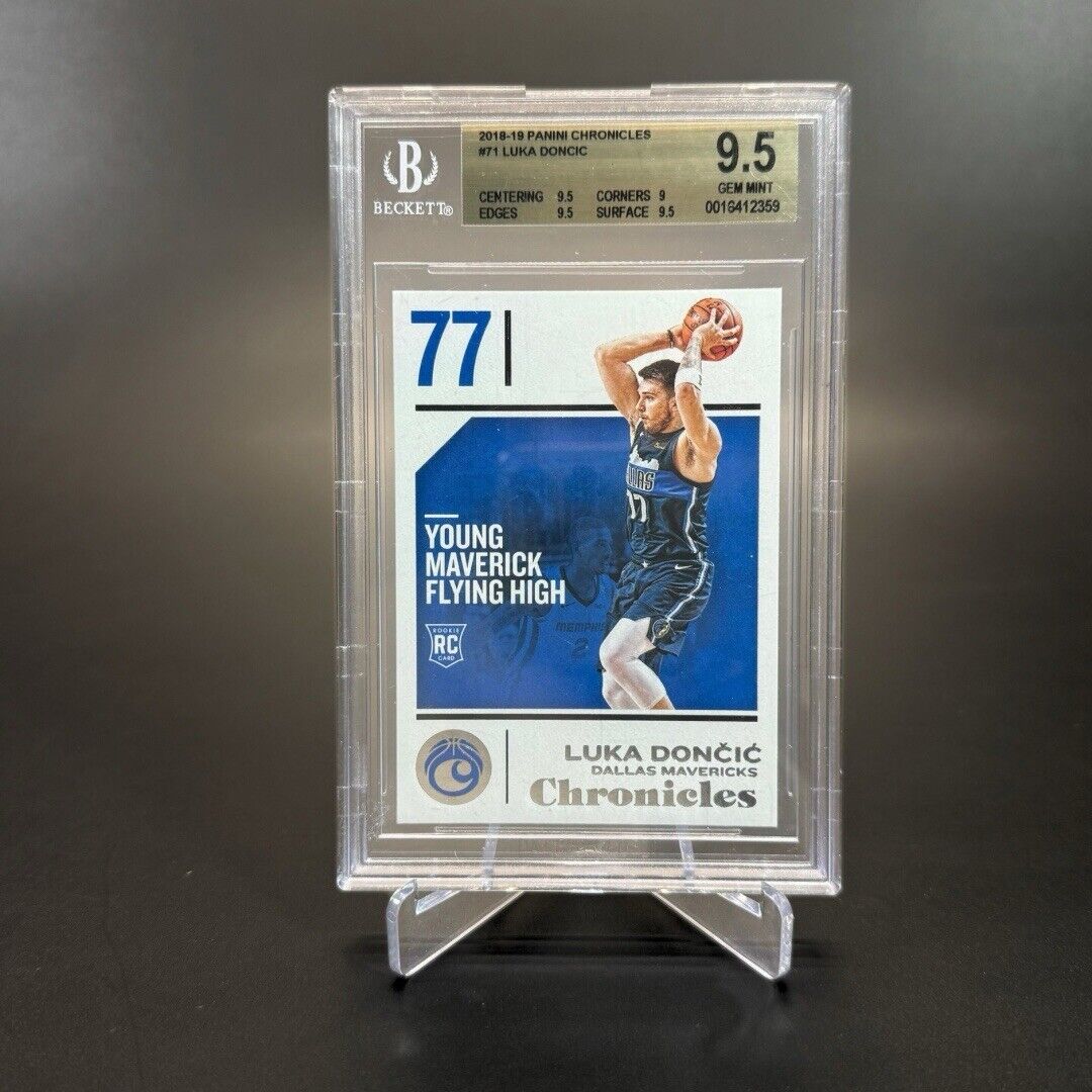 2018-2019 Panini Chronicles Luka Doncic Rookie Card RC BGS 9.5 Rare Dallas MAVS