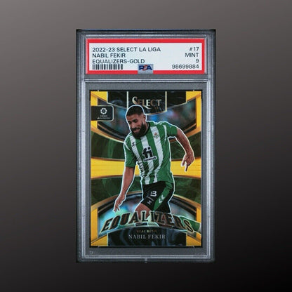 2022-23 Panini Select La Liga Nabil Fekir Equalizers - Gold /10 Real Betis PSA 9