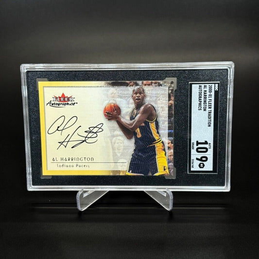 2000-01 Fleer Tradition Al Harrington Autographics Auto NBA Card Pacers Rare SGC